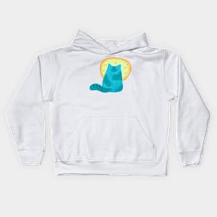 My cat is waiting for me Kids Hoodie